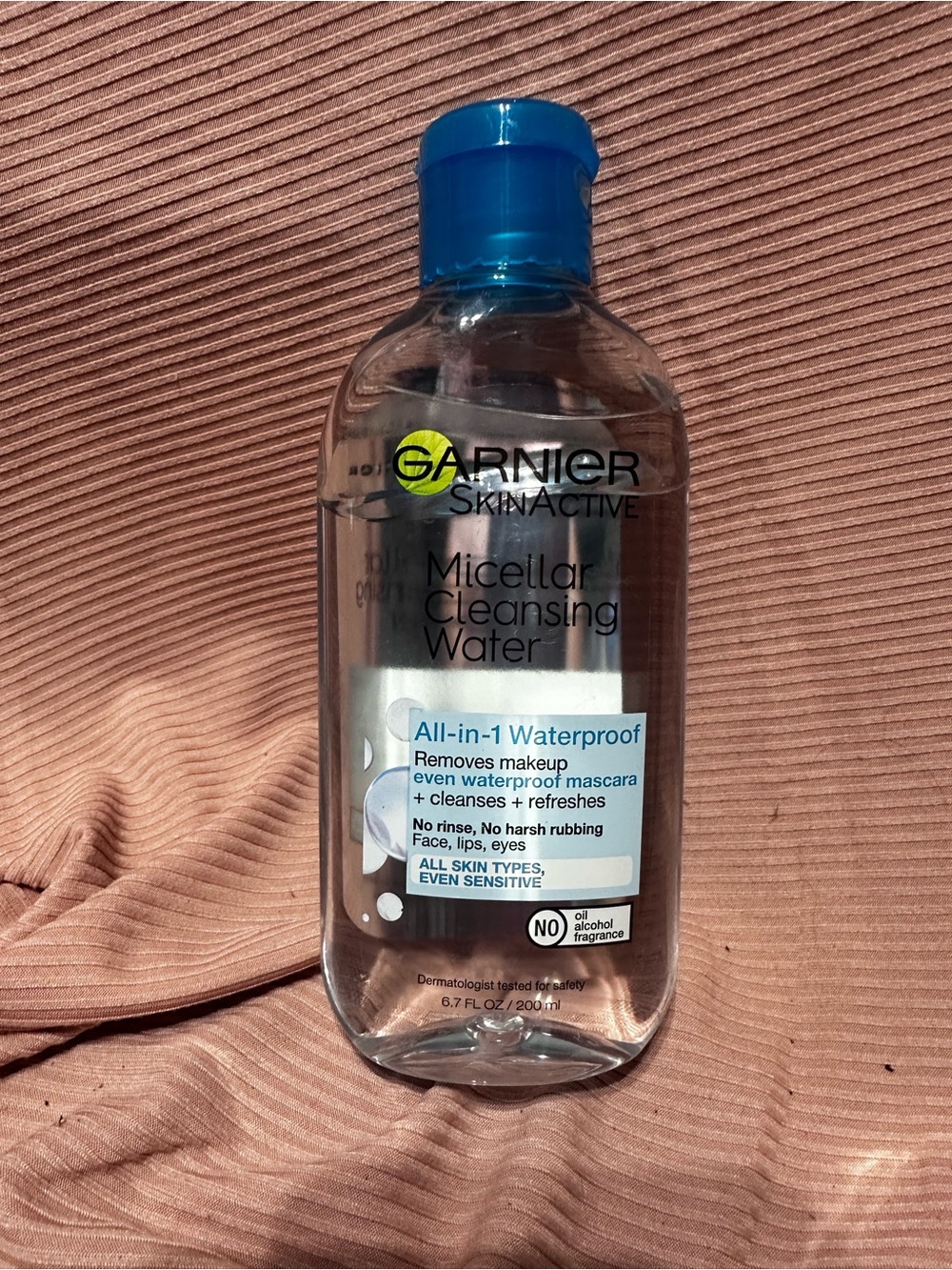 Garnier Micellar Cleansing Water - Blue Cap Clear Bottle